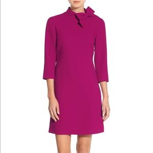 Pink dress with bow tie